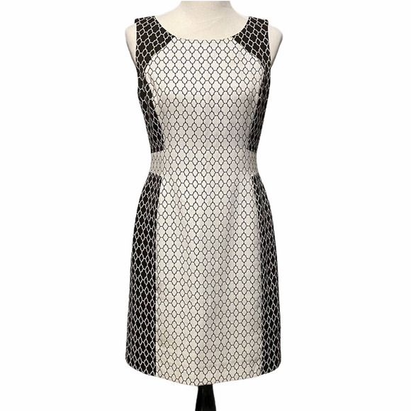 ANTONIO MELANI Black and White Sleeveless Dress - Picture 1 of 4